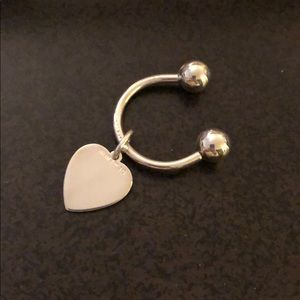 Tiffany & Co keychain with heart